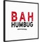 Bah Humbug Swash by Amanti Art Portfolio 22-in. W x 22-in. H. Canvas Wall Art Print Framed in Black